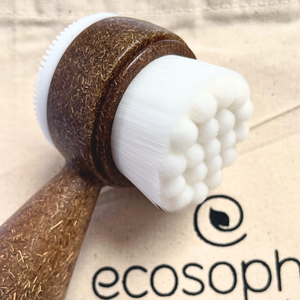 Coconut Face brush, natural face brush, coconut fiber brush, dry brushing face, exfoliating face brush, spa experience brush, ecofriendly facial brush, gentle skin cleanser, skincare gift, mini face brush, dead skin remover, eco-friendly face brush