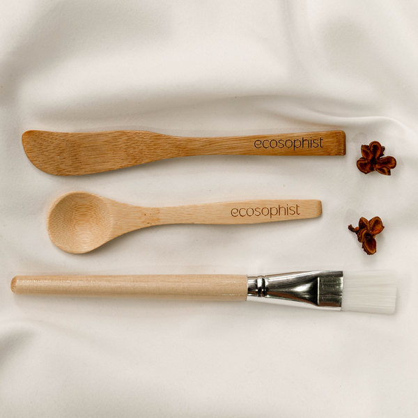 Hake Mask Brush & Bamboo Spoon – Mamies Apothecary